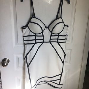 Black & White BodyCon Dress | Charlotte Russe